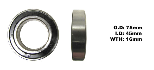 Bearing NTN 6009LLU(I.D 45mm x O.D 75mm x W 16mm)