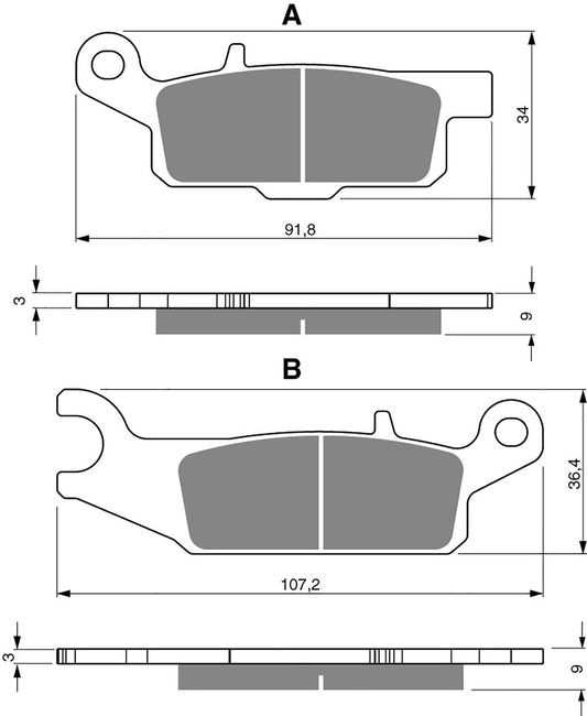 Goldfren Brake Pads Brake Pads K1-256,FA446,VD278,SBS851,FDB2232