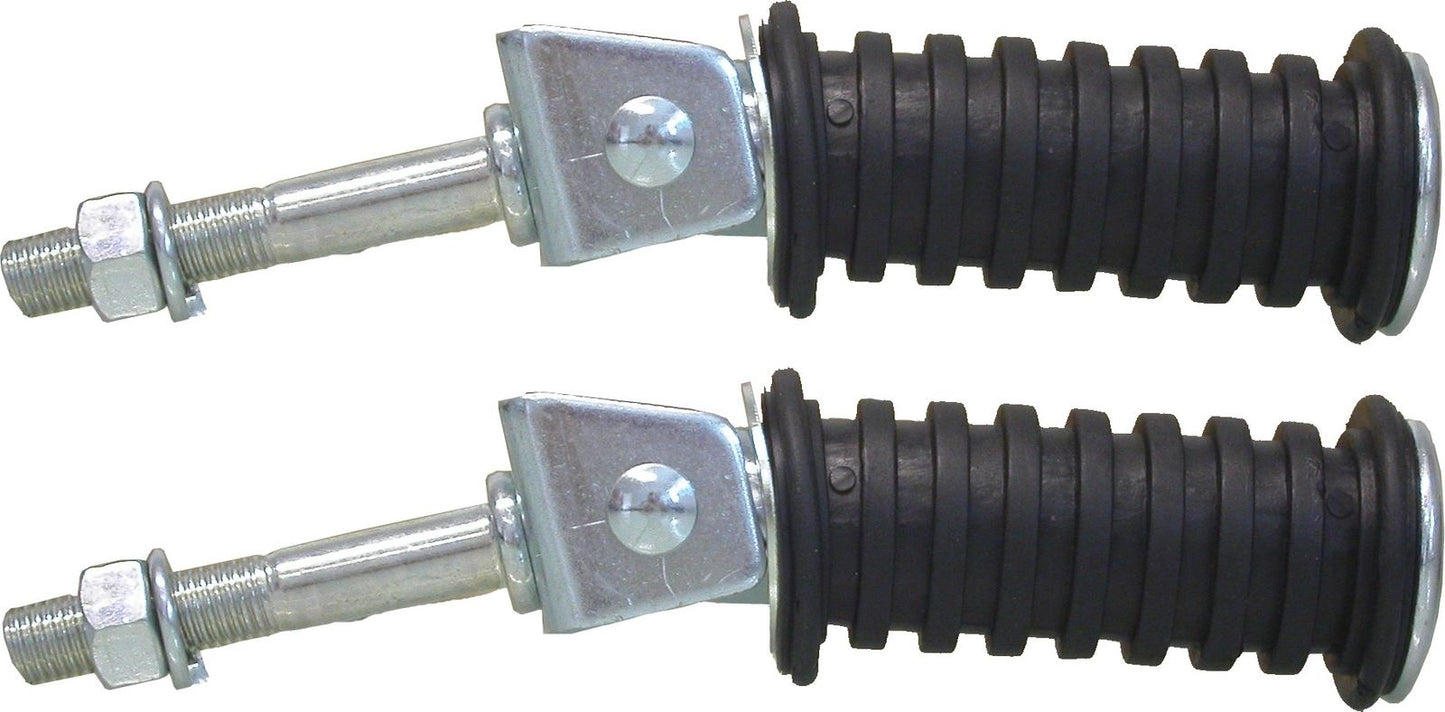 Footrests 10mm Round with longer mounting bolt (Pair)