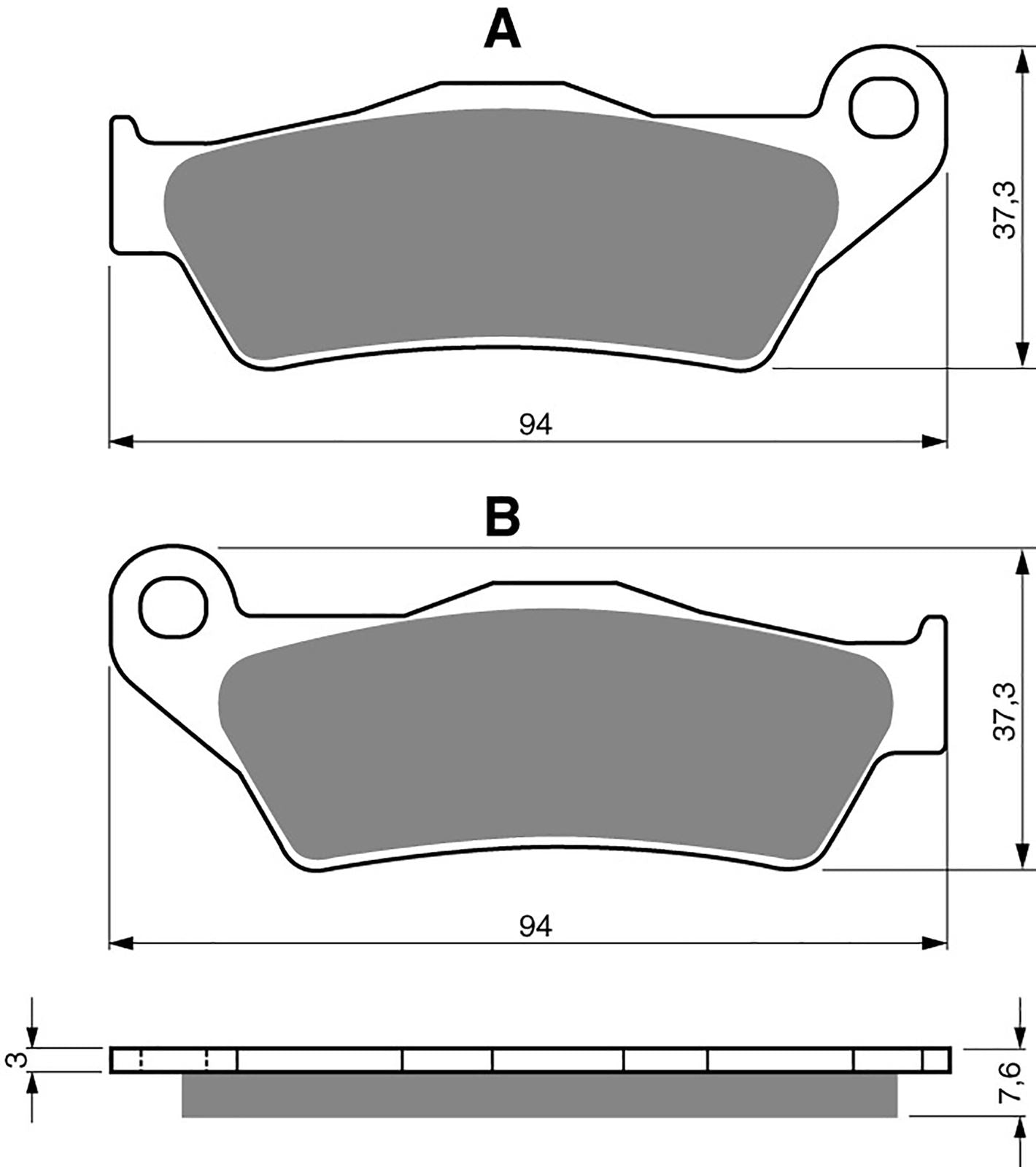 Goldfren Brake Pads S33-031, VD947, FA181, FA245, FDB2016, SBS671
