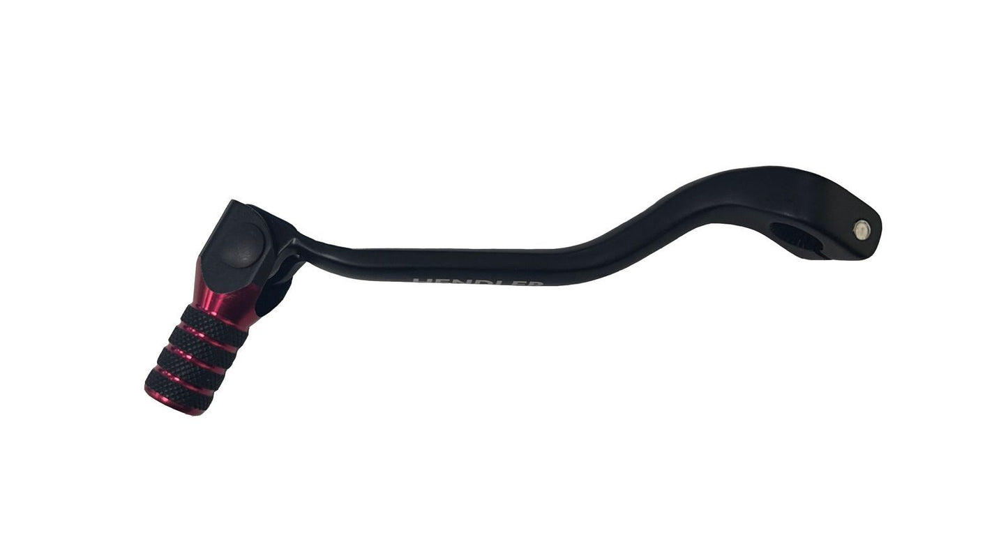 Gear Lever Alloy Black with Red Tip Honda CR250 87-03, CR500 84-01