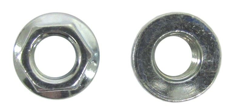 Nuts Flange 10mm x 1.25mm Thread(14mm Spanner)Smooth Base Per 20