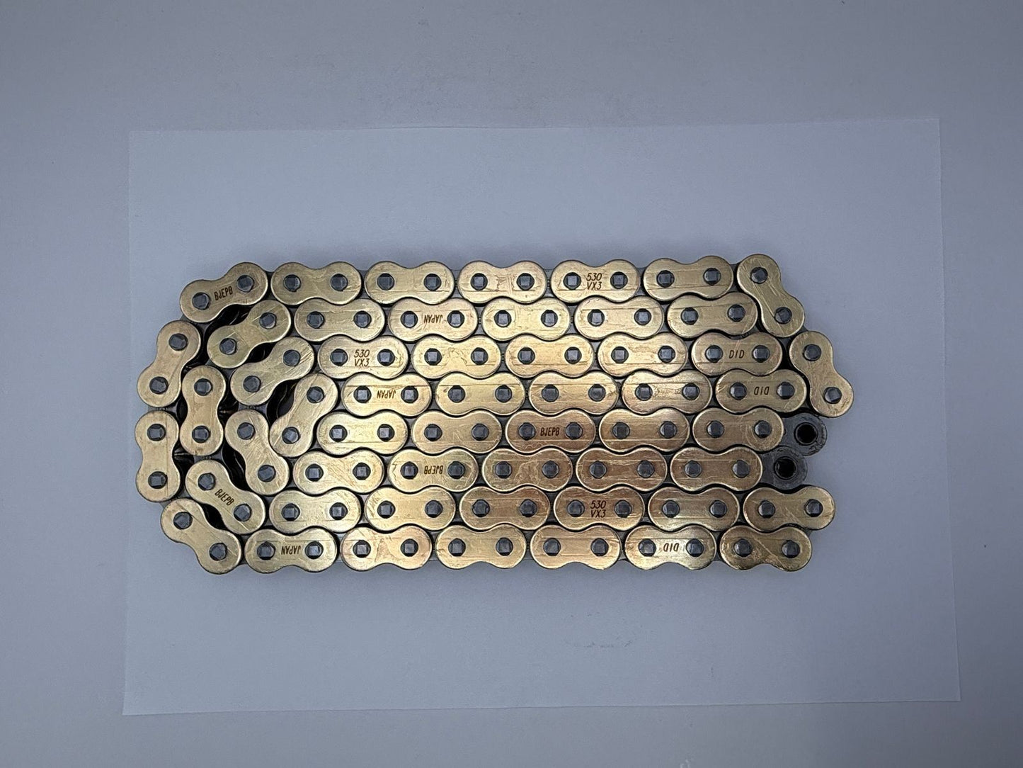 DID Chain Heavy Duty X-Ring Gold (G&B) VX3 530-102L (44.4KN) (ZJ Rivet Link)