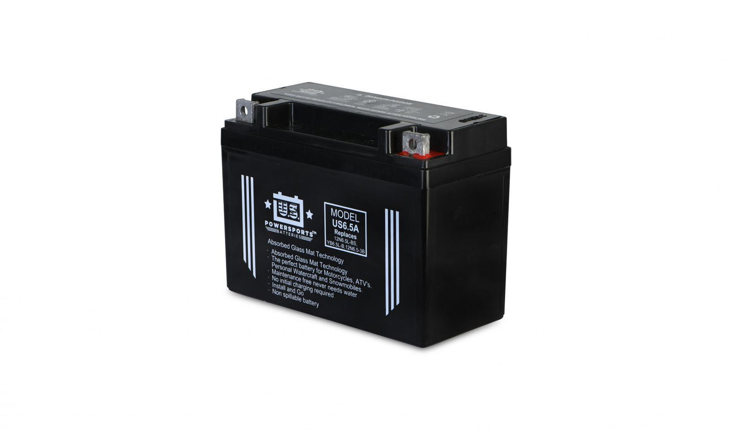 MTX Power/ US Powersports Battery XT6.5L/ US6.5A Sealed 12v 6.5AH CCA:85A L:138mm H:102mm W:66mm 12N6.5L-BS, CB6.5L-B, 12N6.5-3B, CTX6.5L