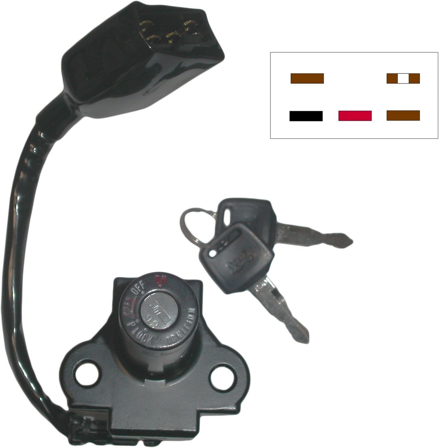 Ignition Switch Honda VT250, CX500,650E,TC,TD 82-83 (5 Wires)