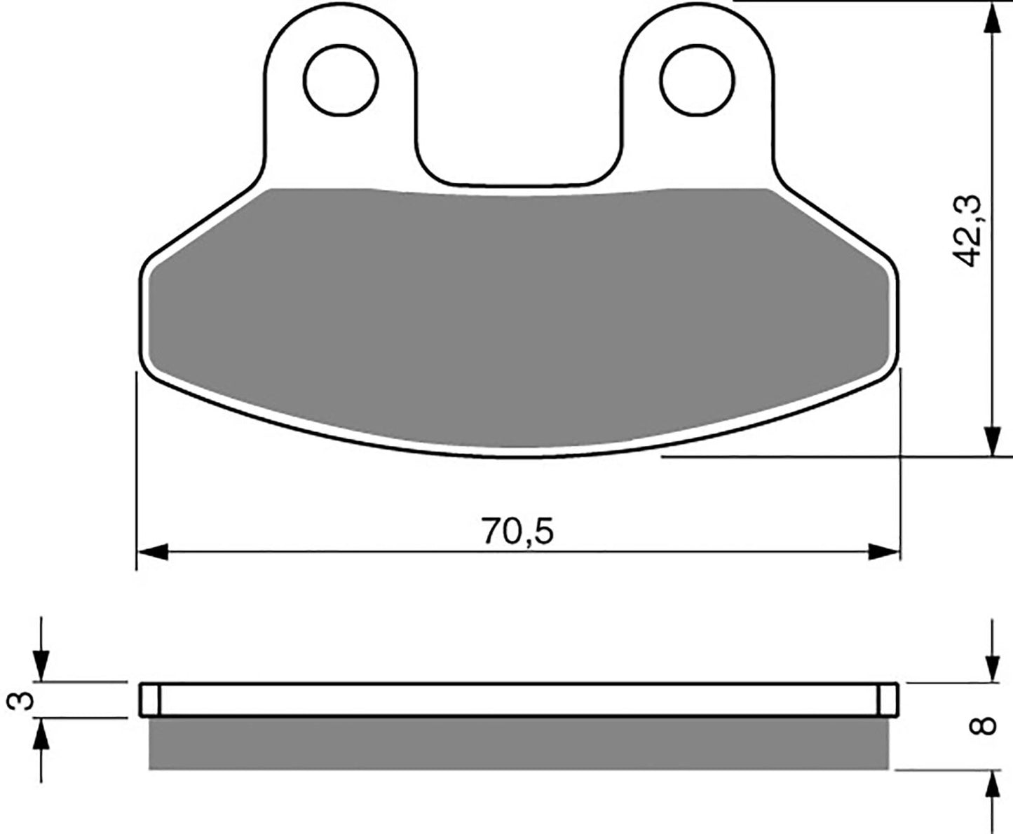 Goldfren Brake Pads AD234, FA306, SBS749, FDB2108, VD994