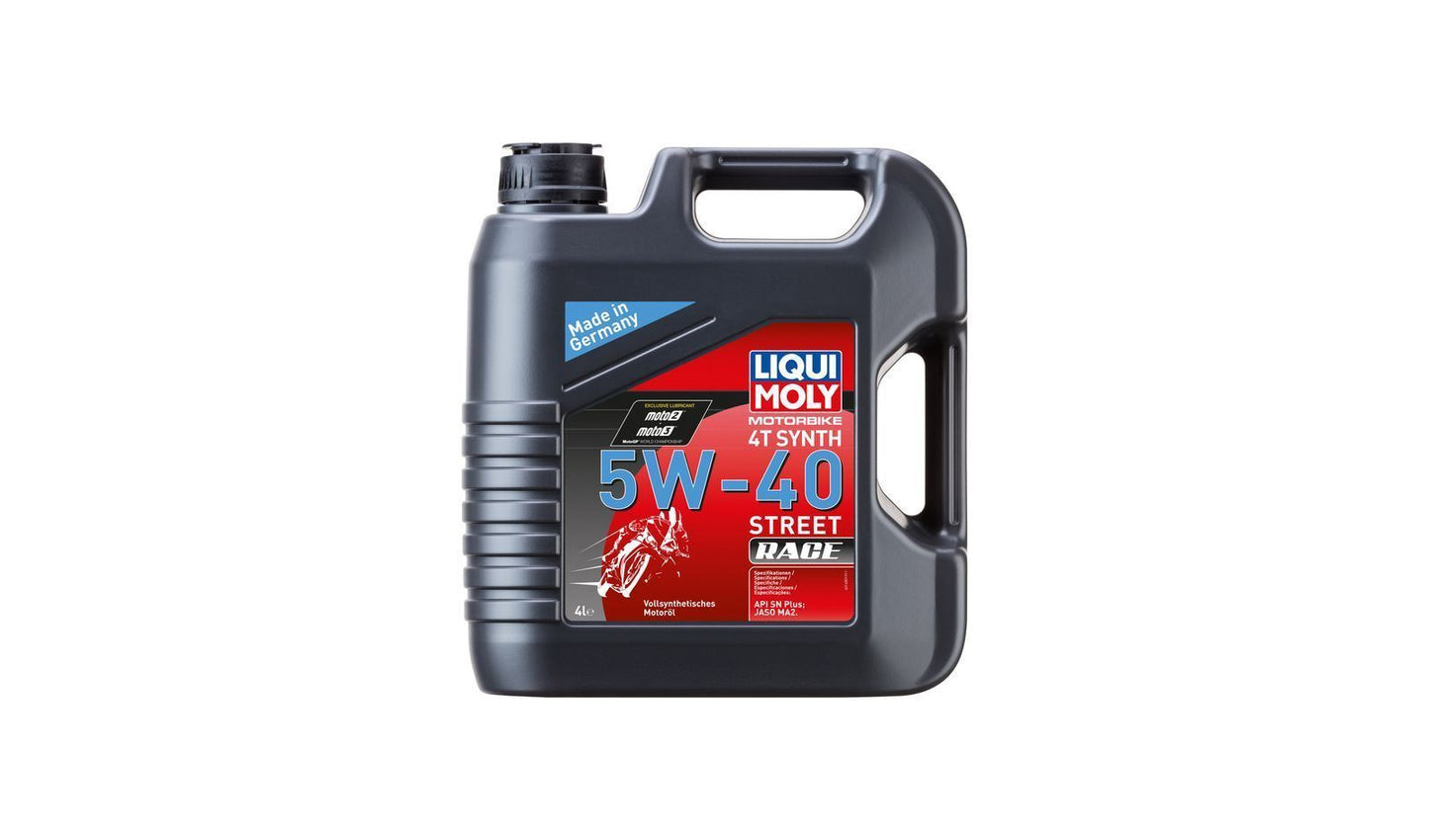 Liqui Moly 4T Motorbike Race 5w40 Street Fully Synthetic Oil  4 Litres