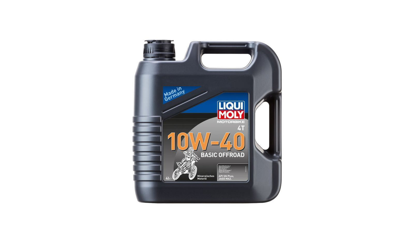 Liqui Moly 4T Motorbike 10w40 Basic Off Road Mineral Oil  4 Litres