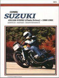 Clymer Manual For Suzuki GS1100 Chain Drive 80-81