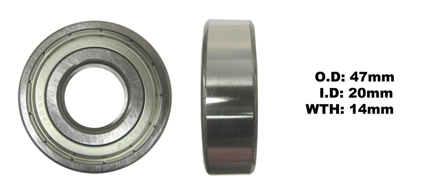 Bearing Koyo 6204ZZ(I.D 20mm x O.D 47mm x W 14mm)