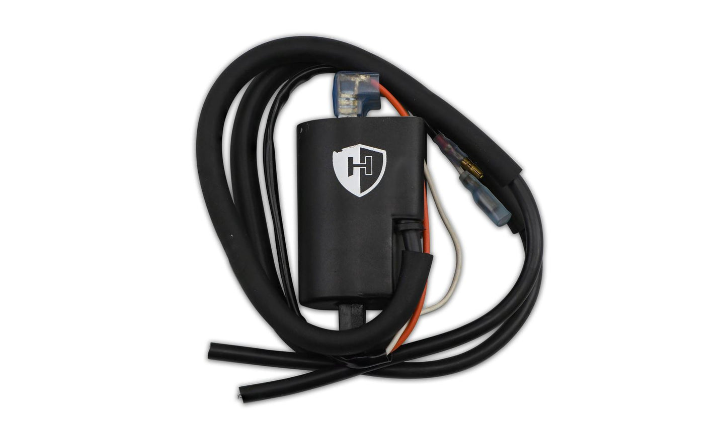 Ignition Coil 12v Points Twin Lead Boyer Bransden Style (90mm Centres) (P:4..30Oh, S: 18.70KOh)