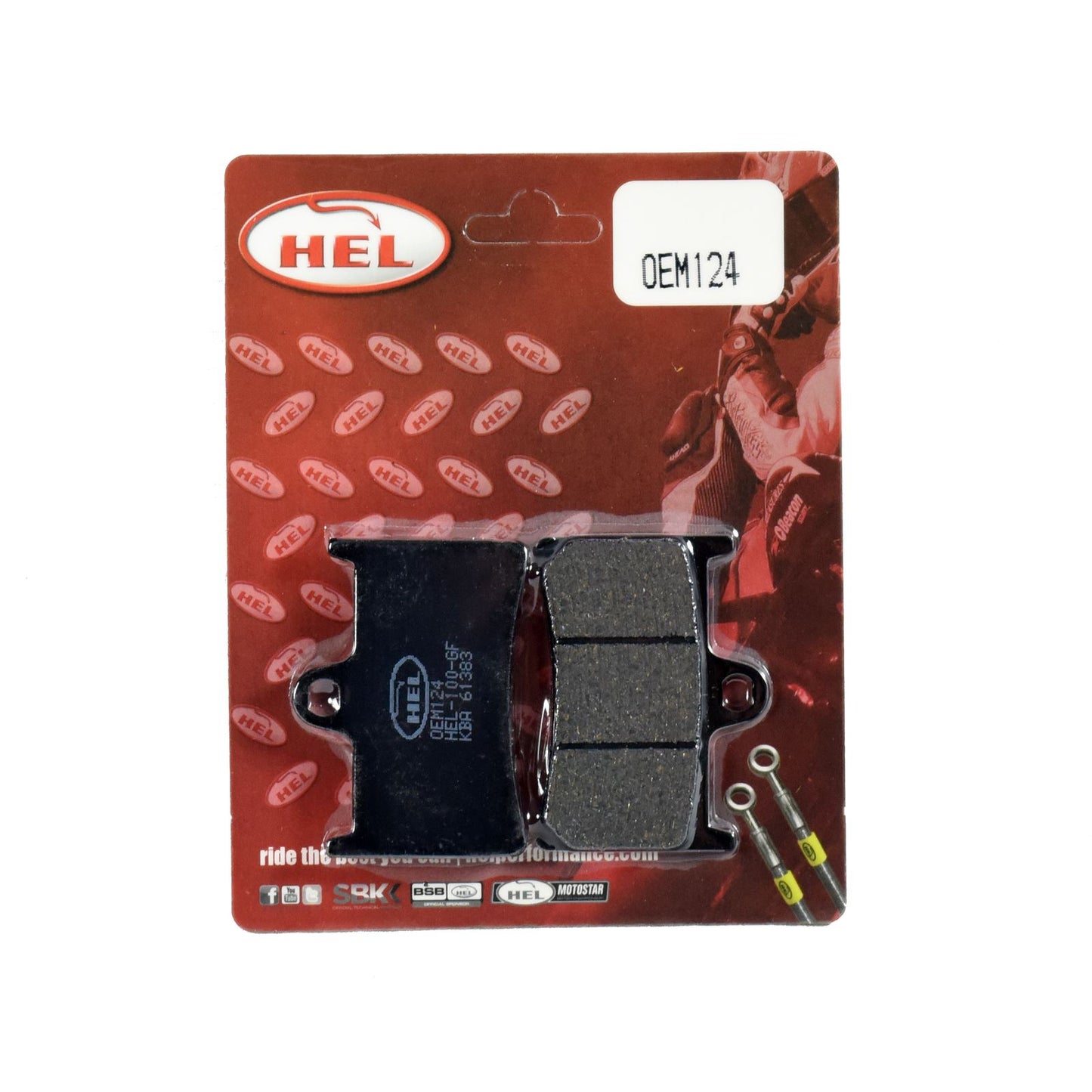 Hel Brake Pad OEM124,AD070,FA168,FA252,FA380 for Sports,Touring
