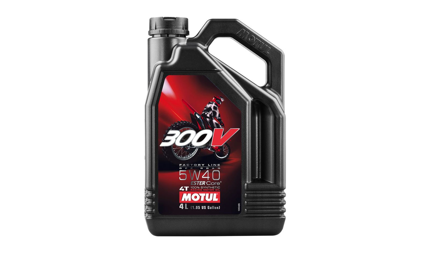 *Motul 300V Factory Line 5w40 4T 100% Synthetic (Off Road) 4 Litre