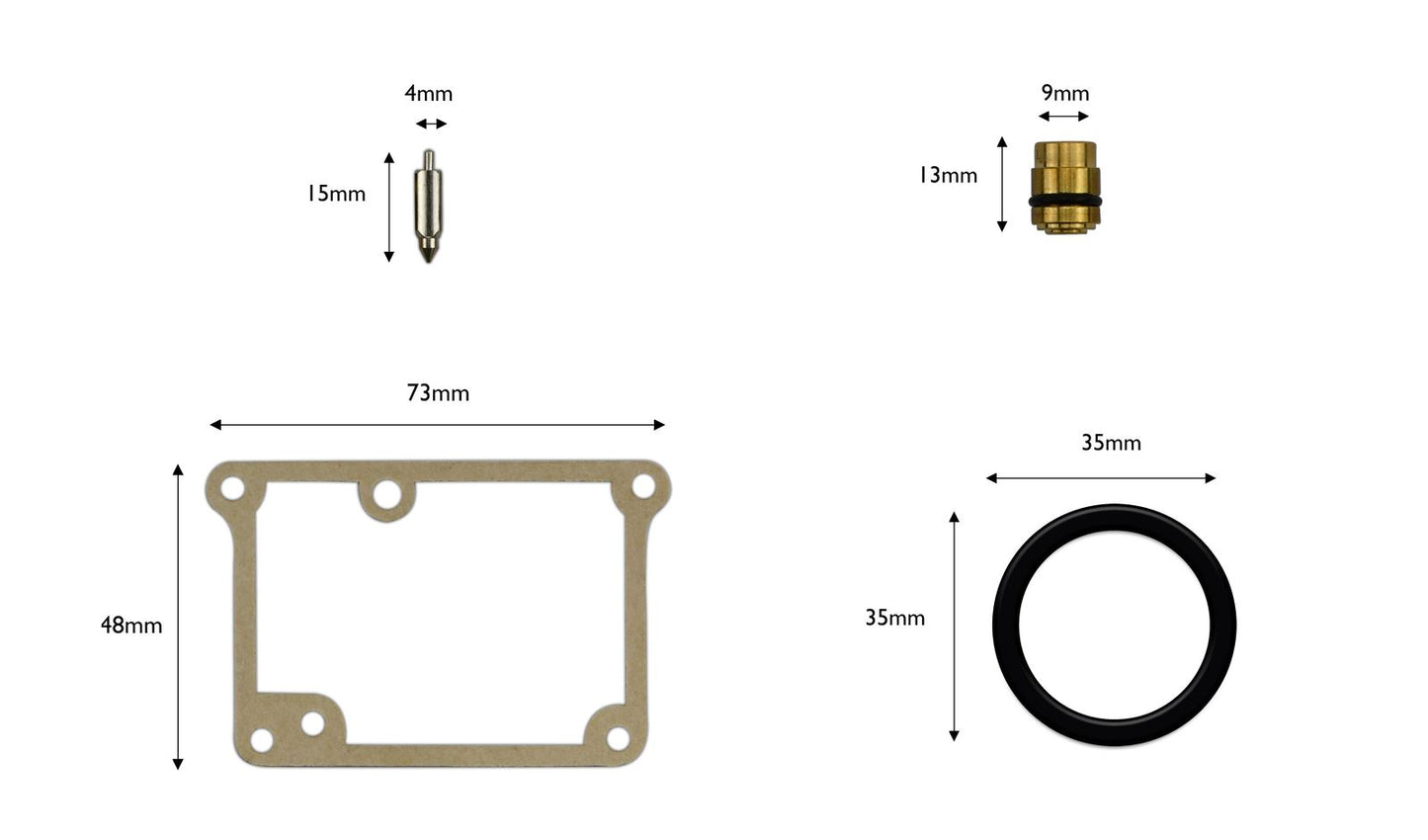 Carb Repair Kit Yamaha RD250 81-83, RD350LC 80-82