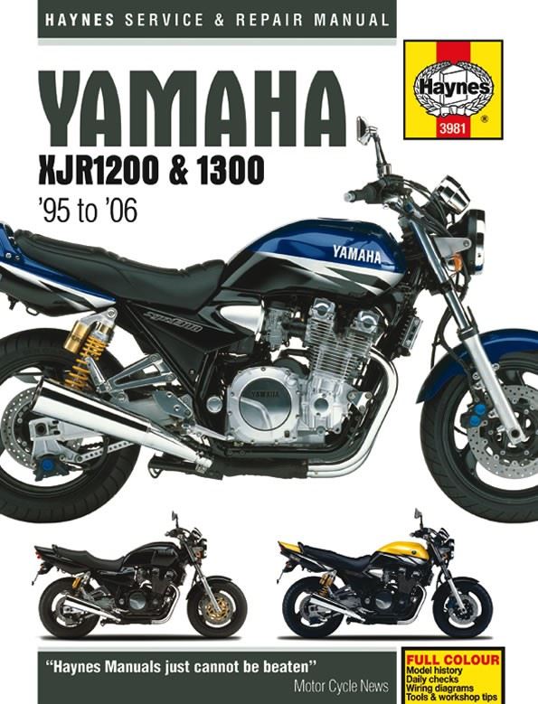 Haynes Manual Yamaha XJR1200 95-98, XJR1300, SP 99-06