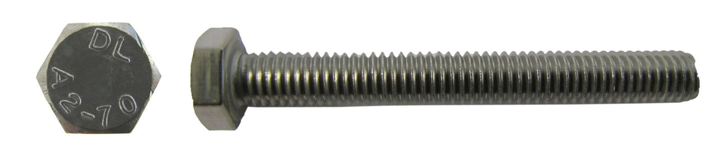 Bolts Hexagon Stainless Steel 6mm x 25mm (1.00mm Pitch) 10m (Per 20)