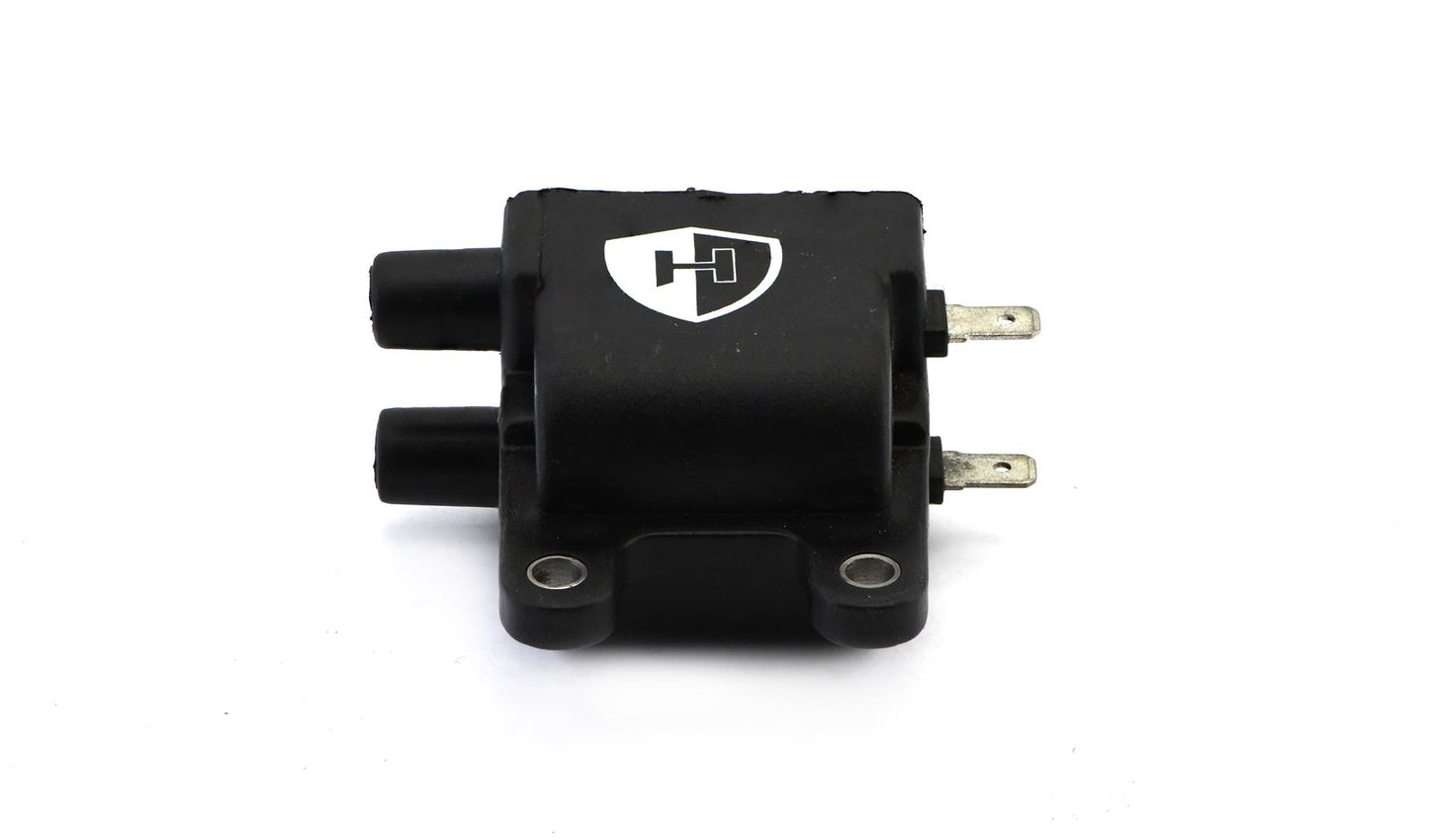 Ignition Coil 12v CDI Twin as Fitted to Modern Triumph's 2 Bolt Mounting 34mm bolt holes centres  (P:0.60Oh, S: 8.82KOh)