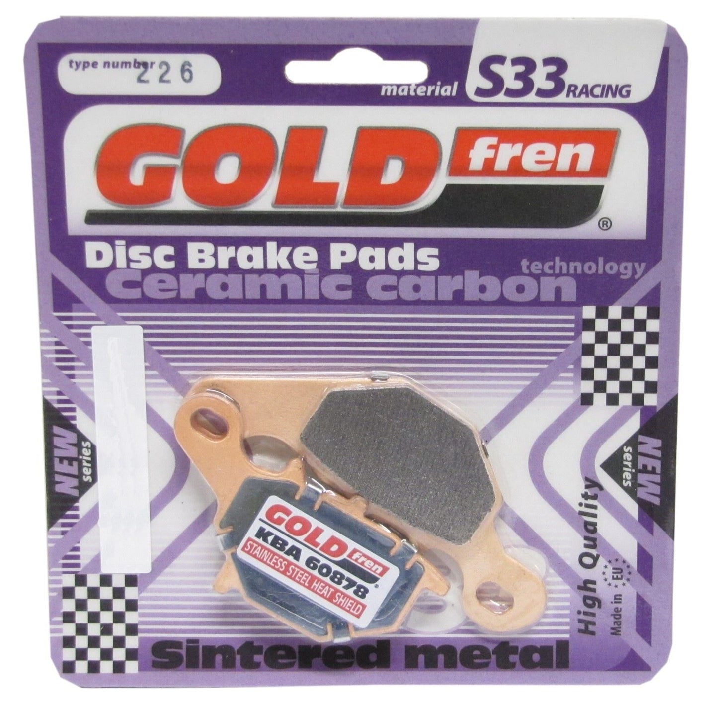 Goldfren Brake Pads S33-226, FA401, VD358, SBS820, FDB2197, DP953