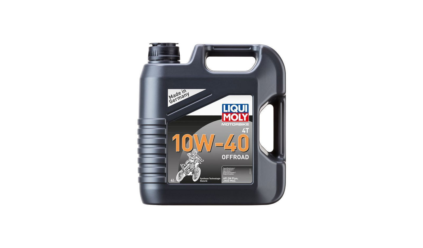 Liqui Moly 4T Motorbike 10w40 Off Road Synthetic Technology Oil  4 Litres