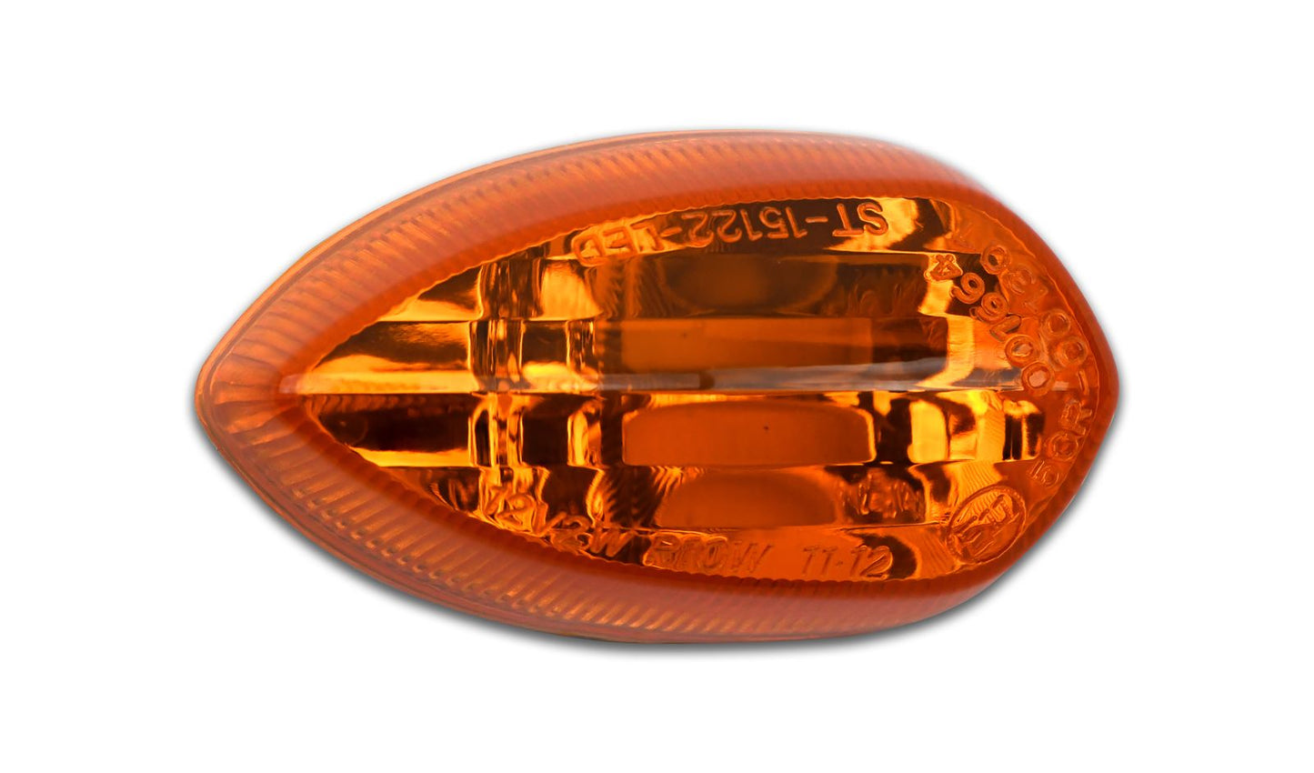 Indicator Lens Yamaha YZF R1 09-10 Front Right & Rear Left (Amber)