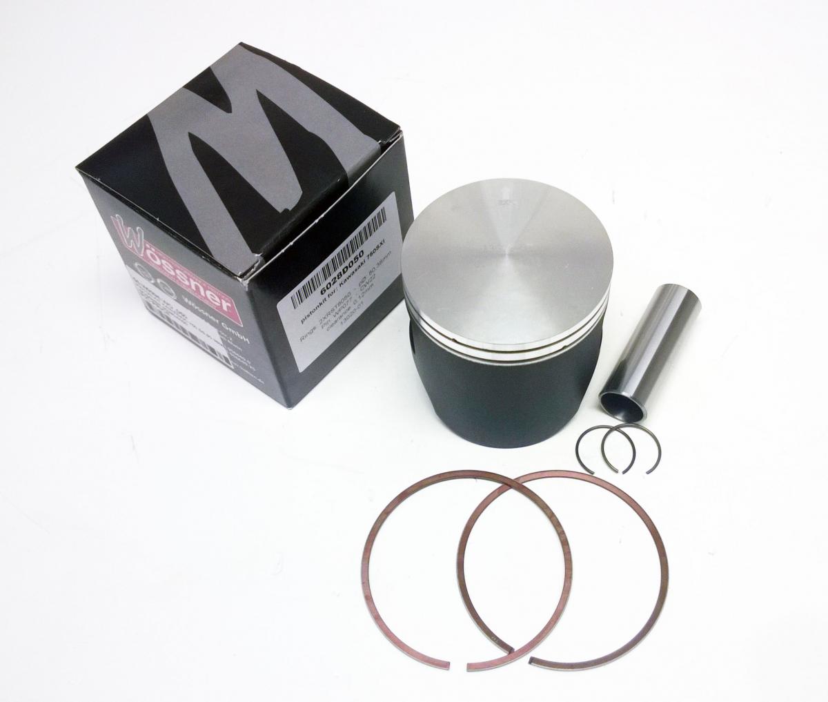 WOSSNER 80.88mm PISTON KIT KAWASAKI JET-SKI 750 SS/ZXI 96-97, SXI 95-02, STX 98