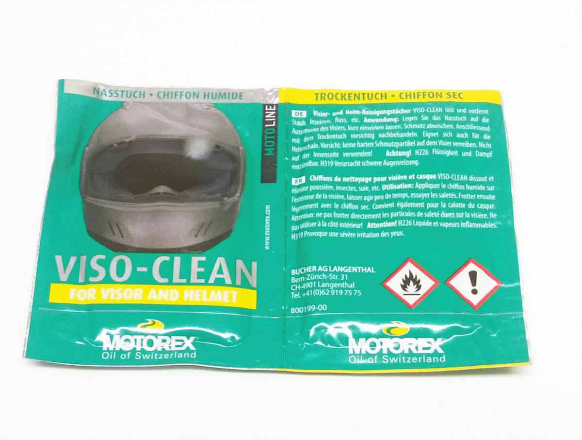 MOTOREX SINGLE VISOR CLEAN WIPES (EACH)