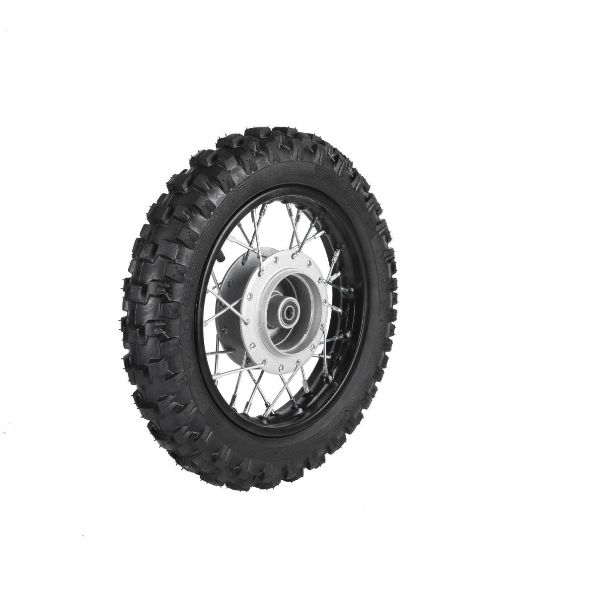 FRONT WHEEL 10" PIT BIKE 12mm AXLE, TYRE 2.50-10, DRUM BRAKE