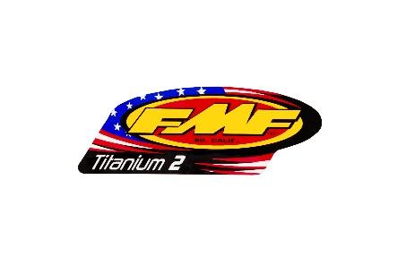 PATRIOTIC VINYL FMF 2T EXHAUST DECAL, PAIR