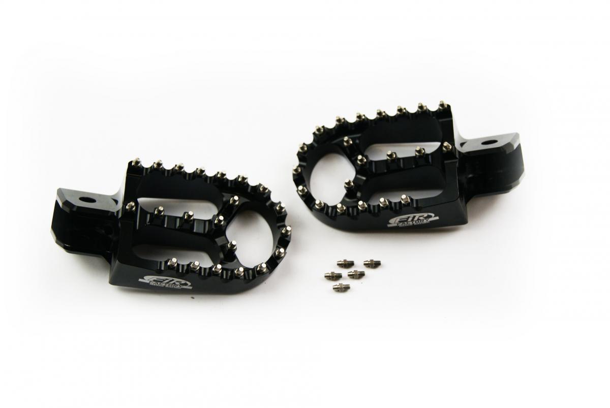 FOOT PEG ALLOY YAMAHA PW50 81-23 PW80 83-06, CNC, BLACK