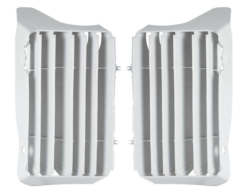 R-TECH WHITE O/S RAD LOUVERS/COVER HONDA CRF450R/RX 21-23, CRF250R/RX 22-23