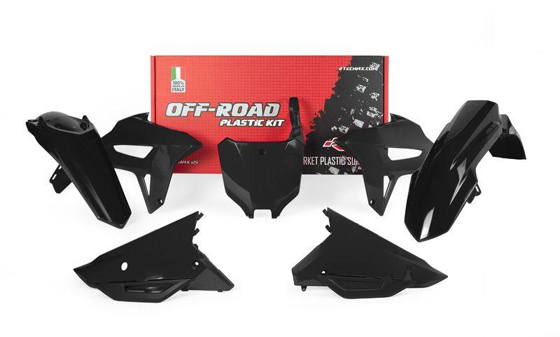 R-TECH BLACK PLASTIC KIT/6 HONDA CRF450R 2021-2024