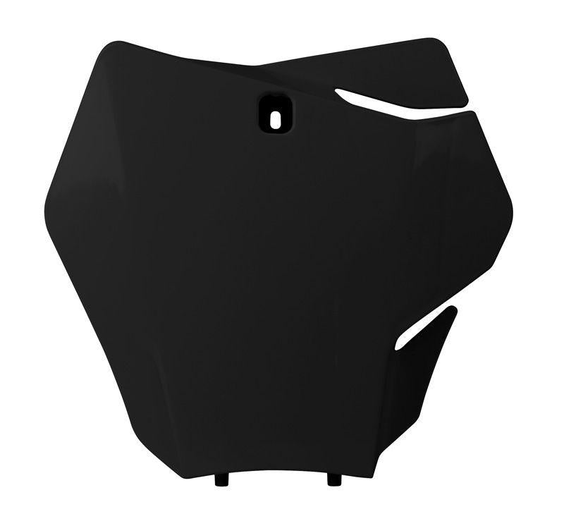 R-TECH BLACK FRONT PLATE GAS GAS MC/MC-F 2021-2023