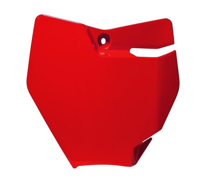 R-TECH RED FRONT PLATE KTM SX65 2016-2023, GAS GAS MC65 2021-2023
