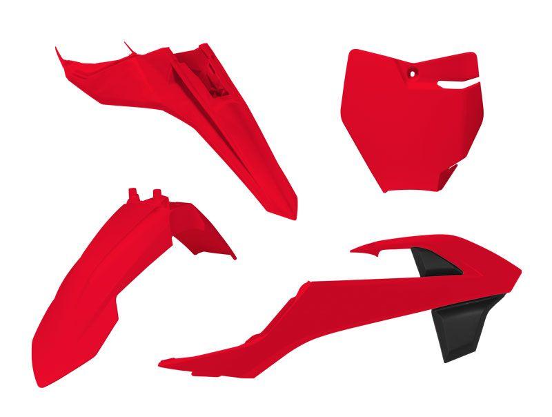 R-TECH RED PLASTIC KIT/4 KTM SX65 2016-2023, GAS GAS MC65 2021-2023