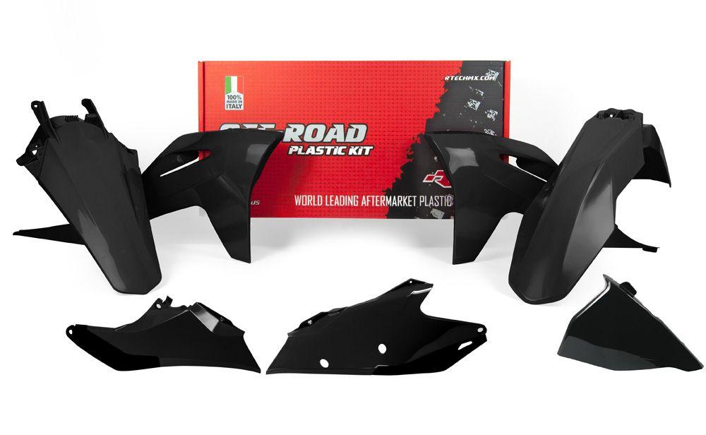 R-TECH BLACK PLASTIC KIT/5 GAS GAS EC/ECF 250/300/350 2021-2023