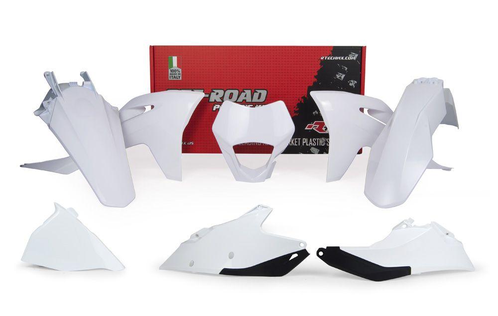 R-TECH WHITE PLASTIC KIT/6 GAS GAS EC/ECF 250/300/350 2021-2023