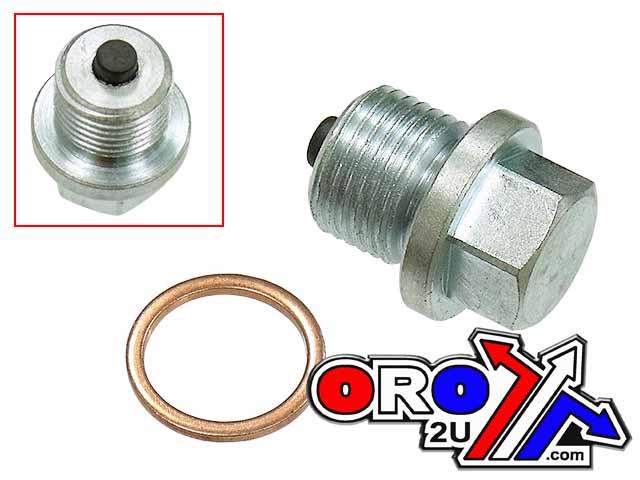 DRAIN PLUG M14x1.25mm STEEL, SMALL FLANGE 19MM FLANGE