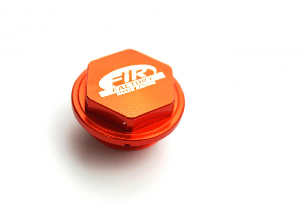 REAR RESERVOIR CAP KTM, FIR ASRRC-03 CNC ALLOY ORANGE