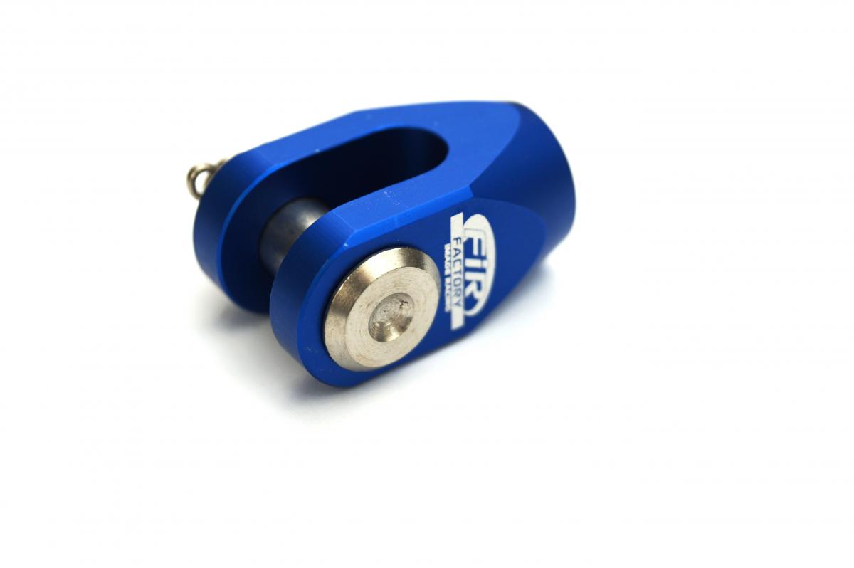 BRAKE CLEVIS REAR BLUE YZ125/250 03-12 YZF250/450 03-12, CNC ALLOY