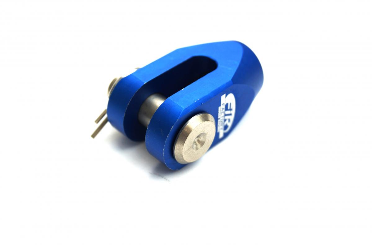BRAKE CLEVIS REAR BLUE YAMAHA YZ80/85 94-23, YZ65 18-23, CNC ALLOY