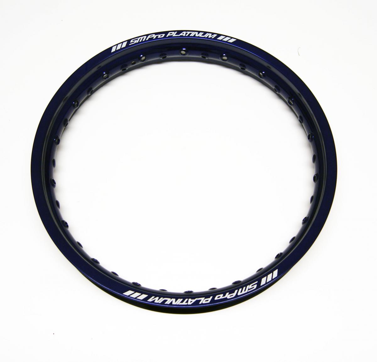SM PRO PLATINUM RIM BLUE GL0SS RIM 215-18, 36 SPOKE HOLE