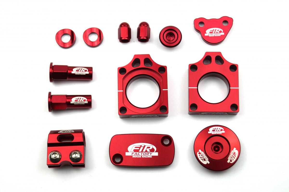 11PC BLING KIT CRF450R 17-18, FIR CPK-102, CNC ALLOY, AXLE BLOCK, CAPS, TYRE NUT