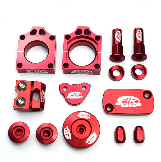 11PC BLING KIT CRF450 09-16, FIR CPK-103, CNC ALLOY, AXLE BLOCK, CAPS, TYRE NUT