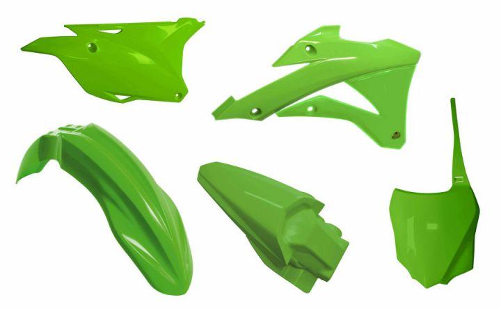 R-TECH OEM 21 STYLE PLASTIC KIT/5 KAWASAKI KX85 2014-2021, KX100 2014-2021