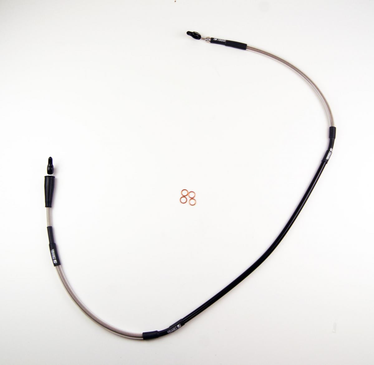 HOSE FRONT BRAKE SILVER / BLK, VENHILL RM-Z 450 18-23, RM-Z 250 19-23