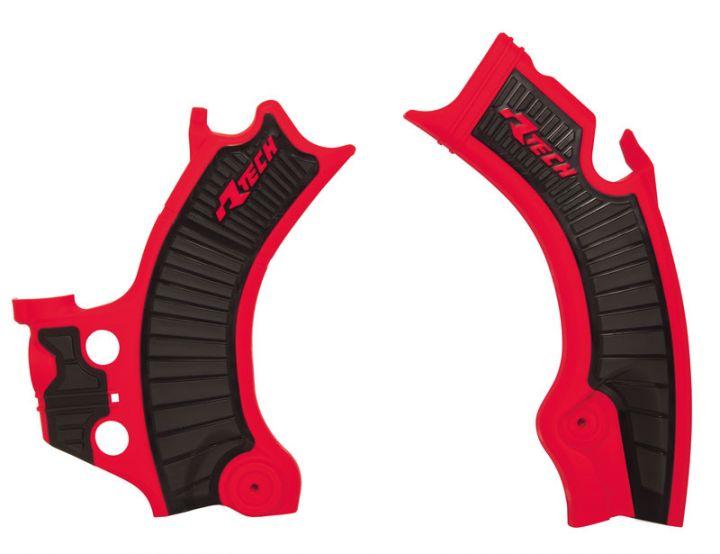 R-TECH RED/BLACK FRAME GUARD HONDA CRF250R/RX 22-24, CRF450R 21-23, 450RX 21-22