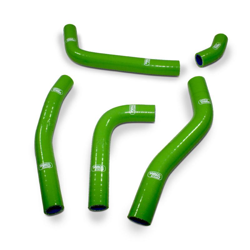 SAMCO HOSE KIT KAWASAKI KX250F 2021-2023 OEM, 5 PIECE KIT, GREEN, KAW-98 GN