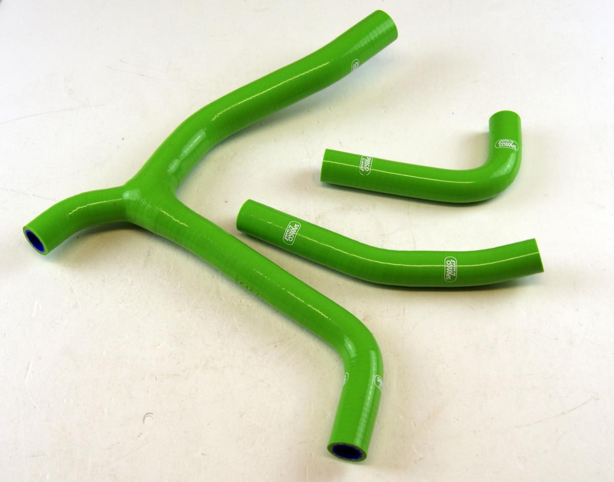 SAMCO HOSE KIT KAWASAKI KX250F 2021-2023 Y DESIGN, 3 PIECE KIT, GREEN, KAW-99 GN