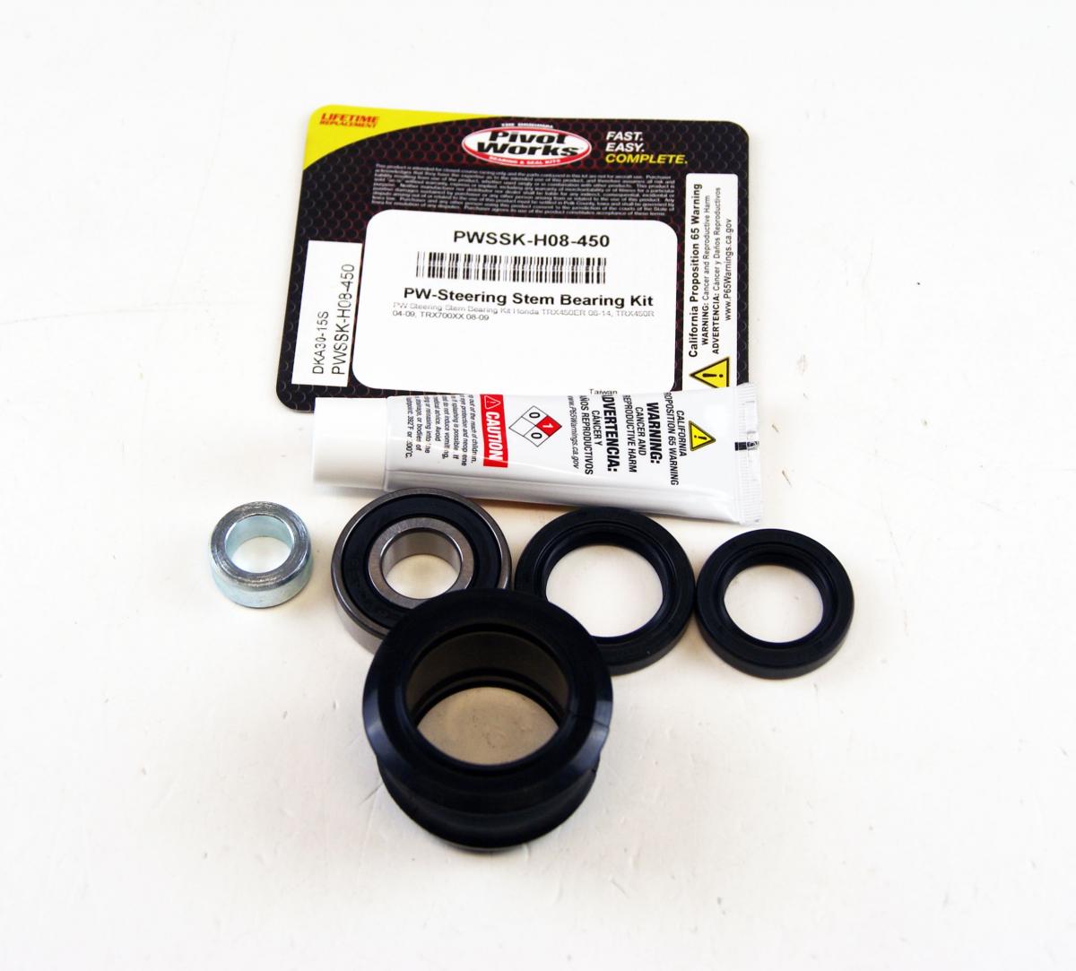 STEERING STEM BEARING KIT PIVOT WORKS PWSSK-H08-450, Honda TRX450ER/R 06-14