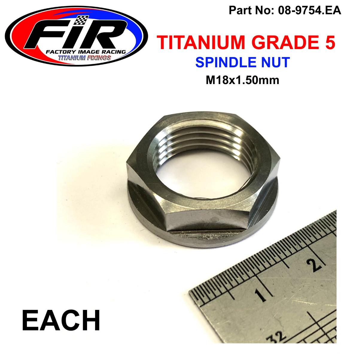 GR5 SUZUKI FRONT SPINDLE NUT, M18x1.50mm 09159-18016 RM/RMZ 125-450